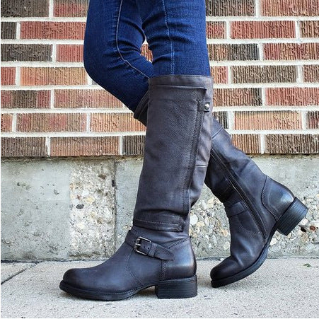Ortho Welt High Leg Orthopedic Boot - Low Heel Comfort