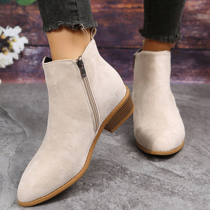Ortho Welt Wildleder Ankle Boots - Orthopedic Komfort