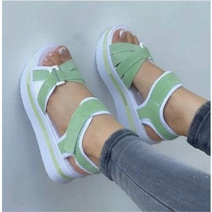 Ortho Welt Bandage Design Platform Sandals - Unique Summer