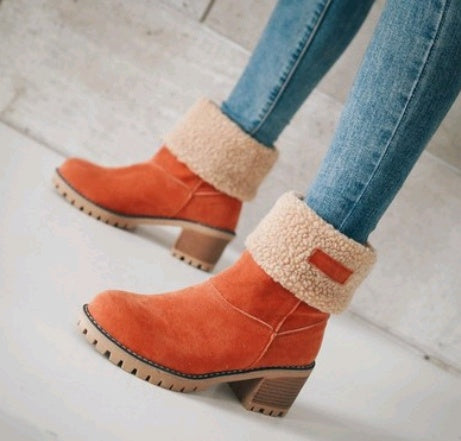 Ortho Welt Suede Boots - Orthopedic Warm Comfort Heel