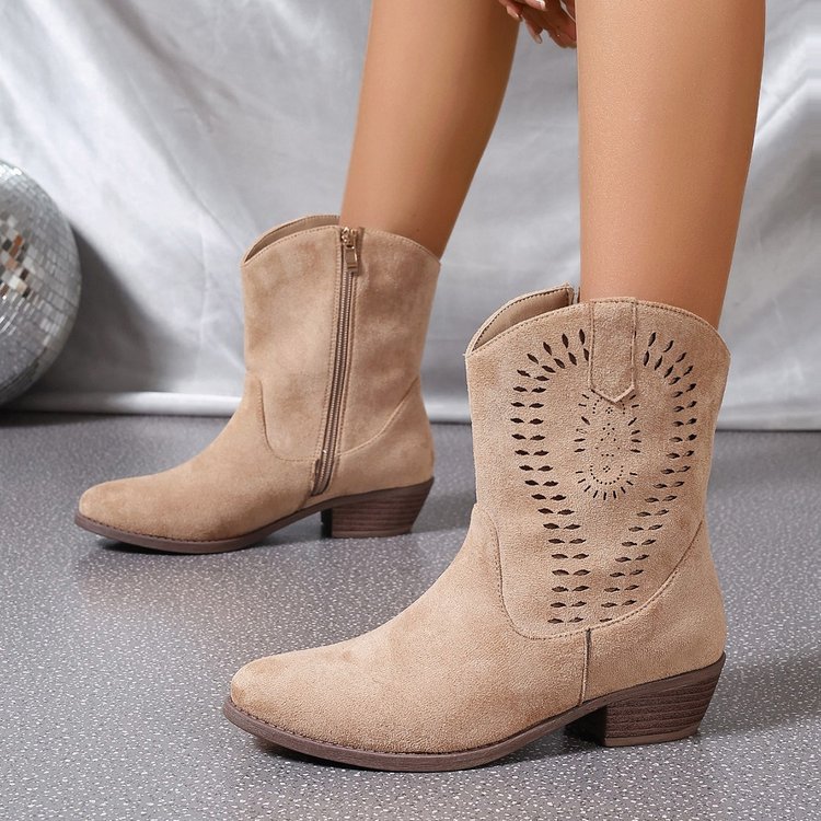 Ortho Welt Wedge Boots - Orthopedic & Side Zipper