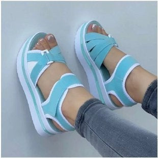 Ortho Welt Bandage Design Platform Sandals - Unique Summer