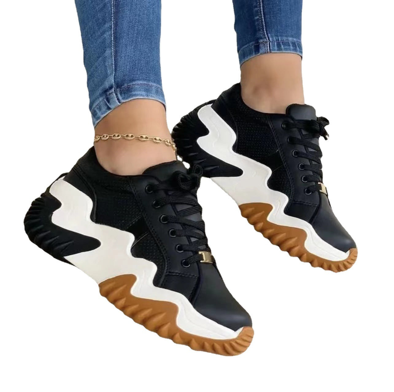Ortho Welt Lace-Up Sport Sneakers - Unique Style And Comfort