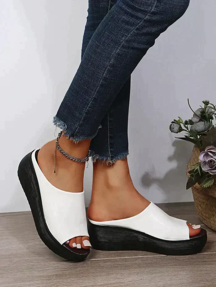 Ortho Welt Damen Keilsandalen - Orthopedic Komfort Slip-On