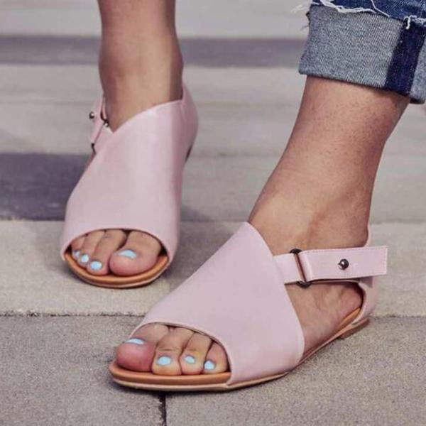 Ortho Welt Damen Orthopädische Ledersandalen - Verstellbar