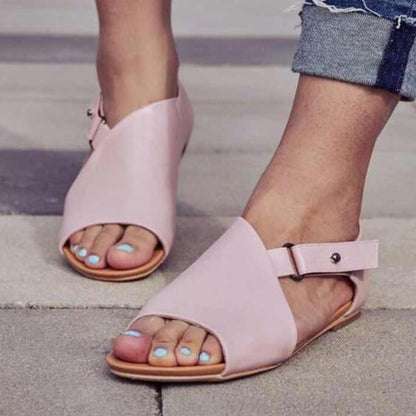 Ortho Welt Damen Orthopädische Ledersandalen - Verstellbar