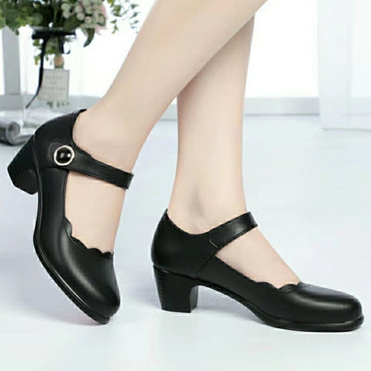 Ortho Welt Soft Leather Open-Toe Shoes - Unique Elegance