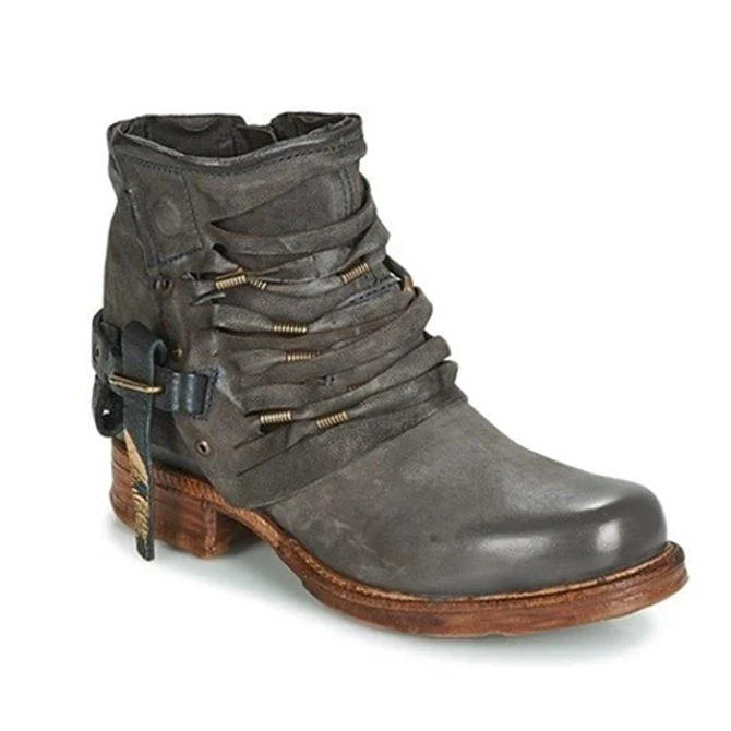 Ortho Welt Riven Boots - Orthopedic Wrap Strap Design