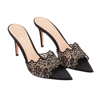 Ortho Welt Lace-Up Stiletto Heels - Unique Elegance