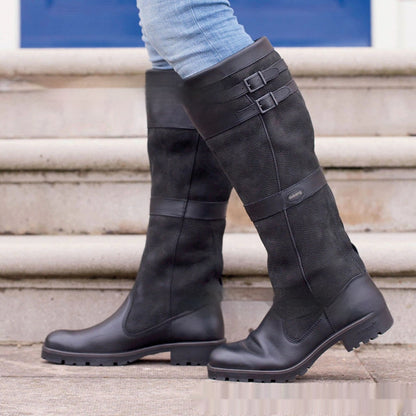 Ortho Welt Kniehohe Stiefel - Orthopedic Blockabsatz