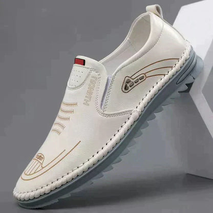 Ortho Welt Herren-Slipper Leder - Orthopedic Rutschfest