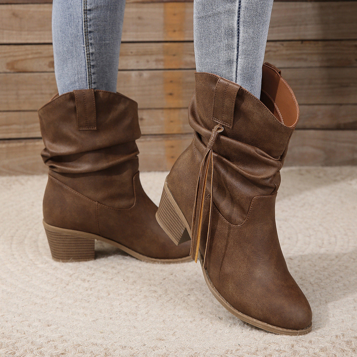 Ortho Welt Boho Boots - Orthopedic Block Heel Comfort