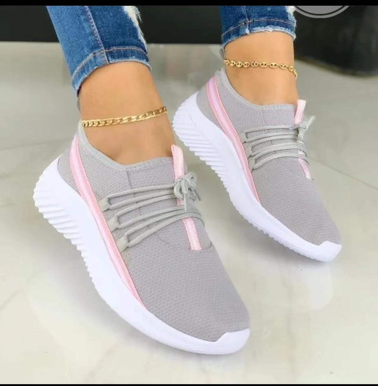 Ortho Welt Striped Sneakers - Unique Style And Unmatched Comfort