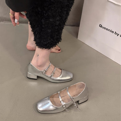 Ortho Welt Mary Jane Schuhe – Orthopädischer Blockabsatz