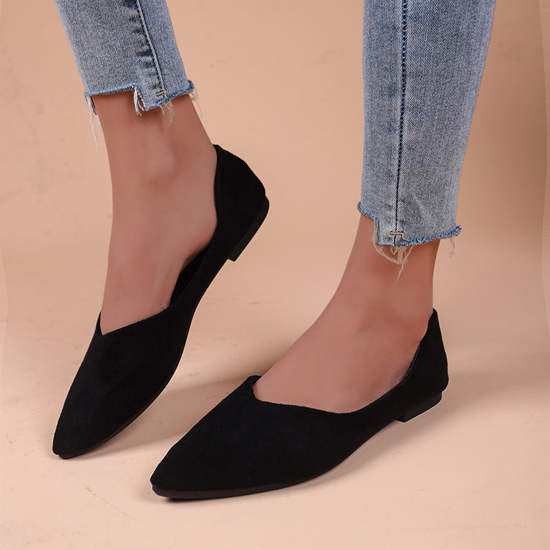 Ortho Welt Pointed Low Toe Shoes In Plus Sizes