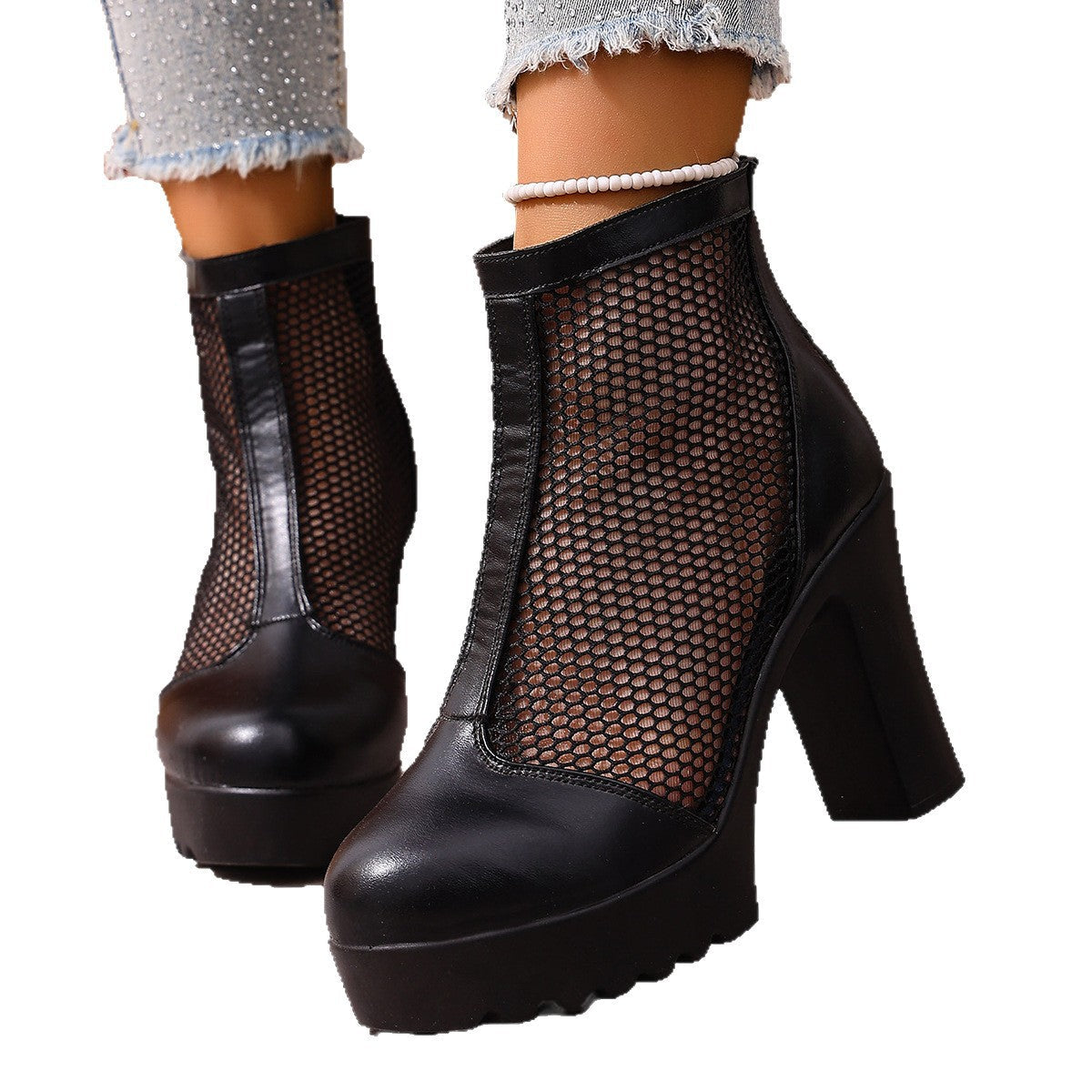 Ortho Welt Chunky Knit Heel Boots - Unique Style