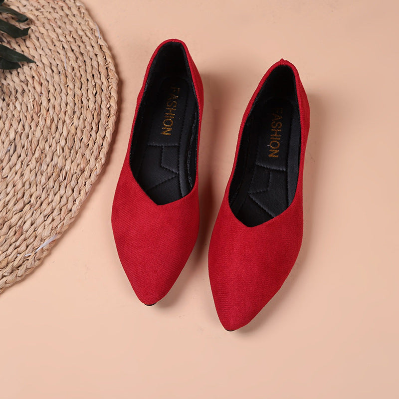 Ortho Welt Pointed Low Toe Shoes In Plus Sizes