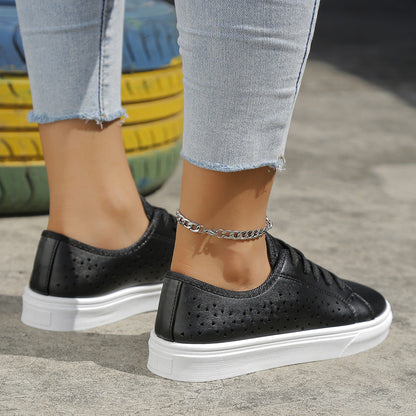 Ortho Welt Cutout Flat Shoes - Unique Elegance