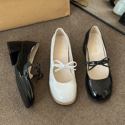 Ortho Welt Mary Jane Schuhe - Orthopedic Komfort Schleife