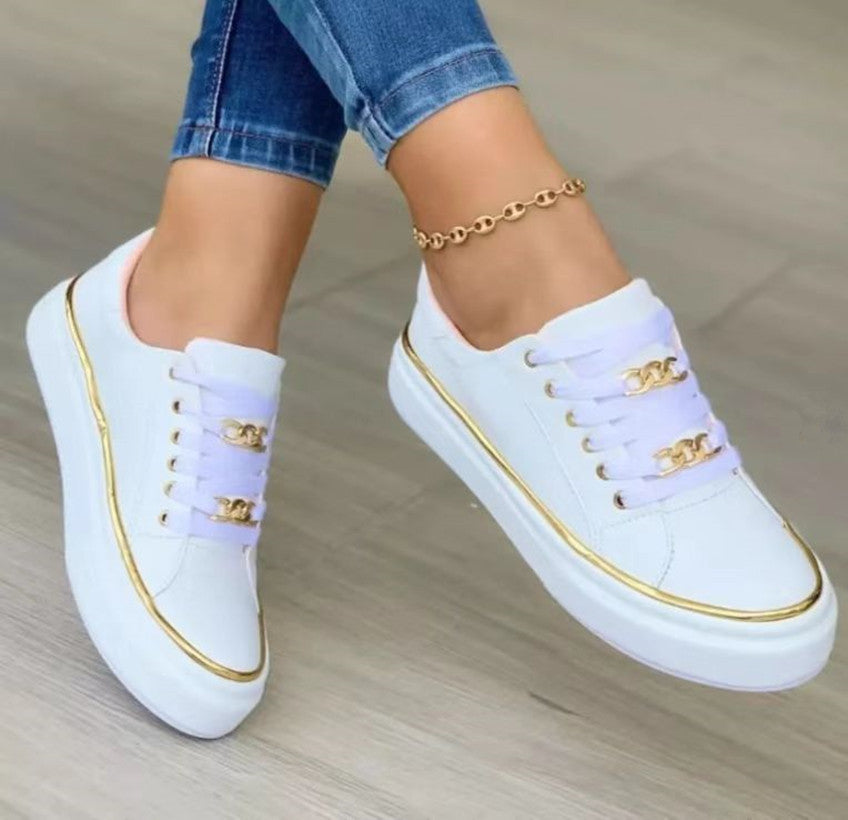 Ortho Welt Chain Flat Shoes - Comfort And Unique Style