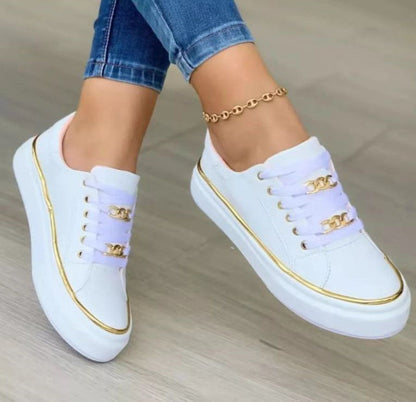 Ortho Welt Chain Flat Shoes - Comfort And Unique Style