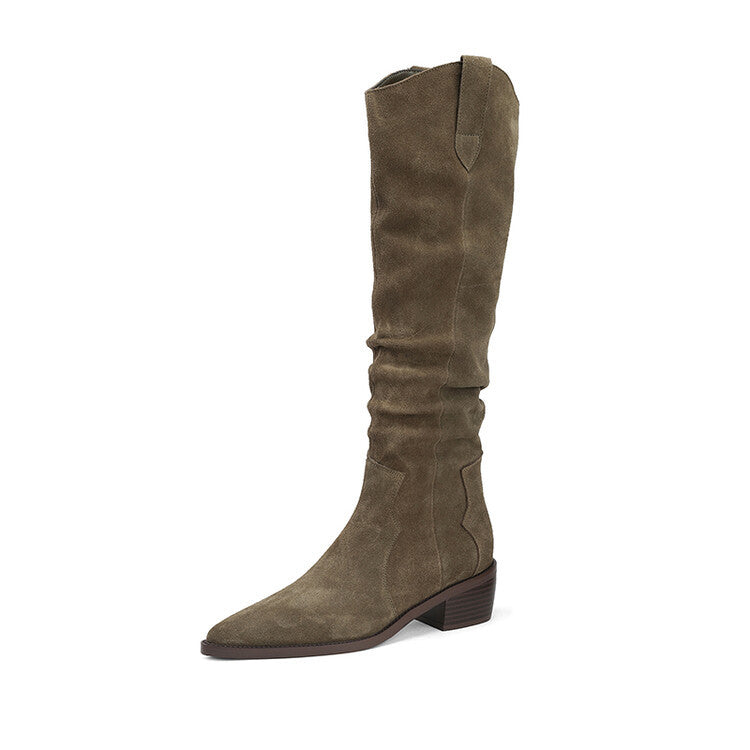 Ortho Welt Slouch Suede Boots - Orthopedic Comfort