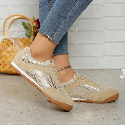 Ortho Welt Laura Beige Sneaker - Orthopedic Wildlederstil