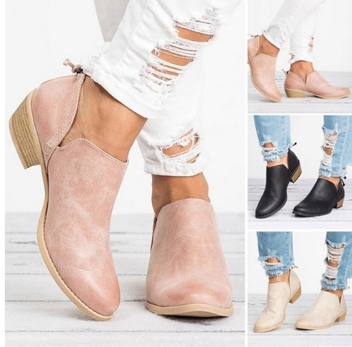 Ortho Welt Retro High Heel Ankle Boots - Unique Autumn