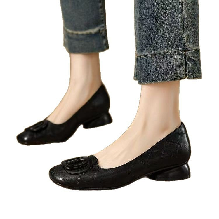 Ortho Welt Vintage Low Round Toe Shoes - French Elegance