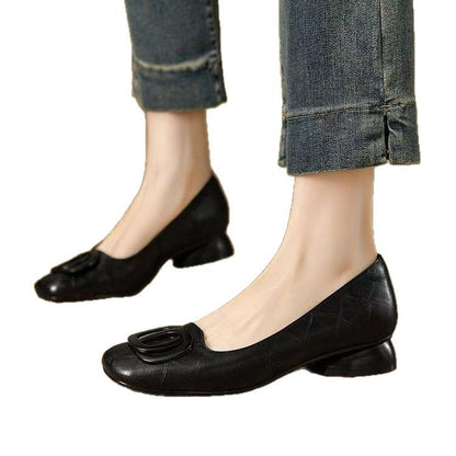 Ortho Welt Vintage Low Round Toe Shoes - French Elegance
