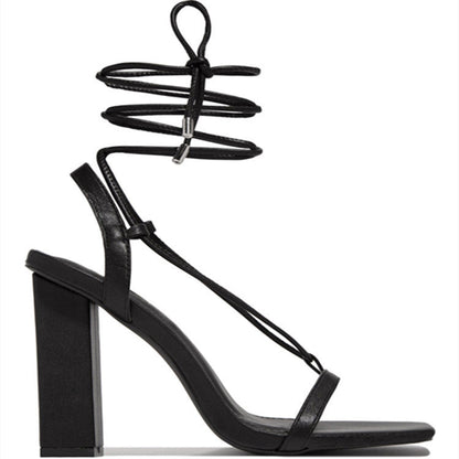Ortho Welt Square Heel Sandals - Unique Elegance For Parties