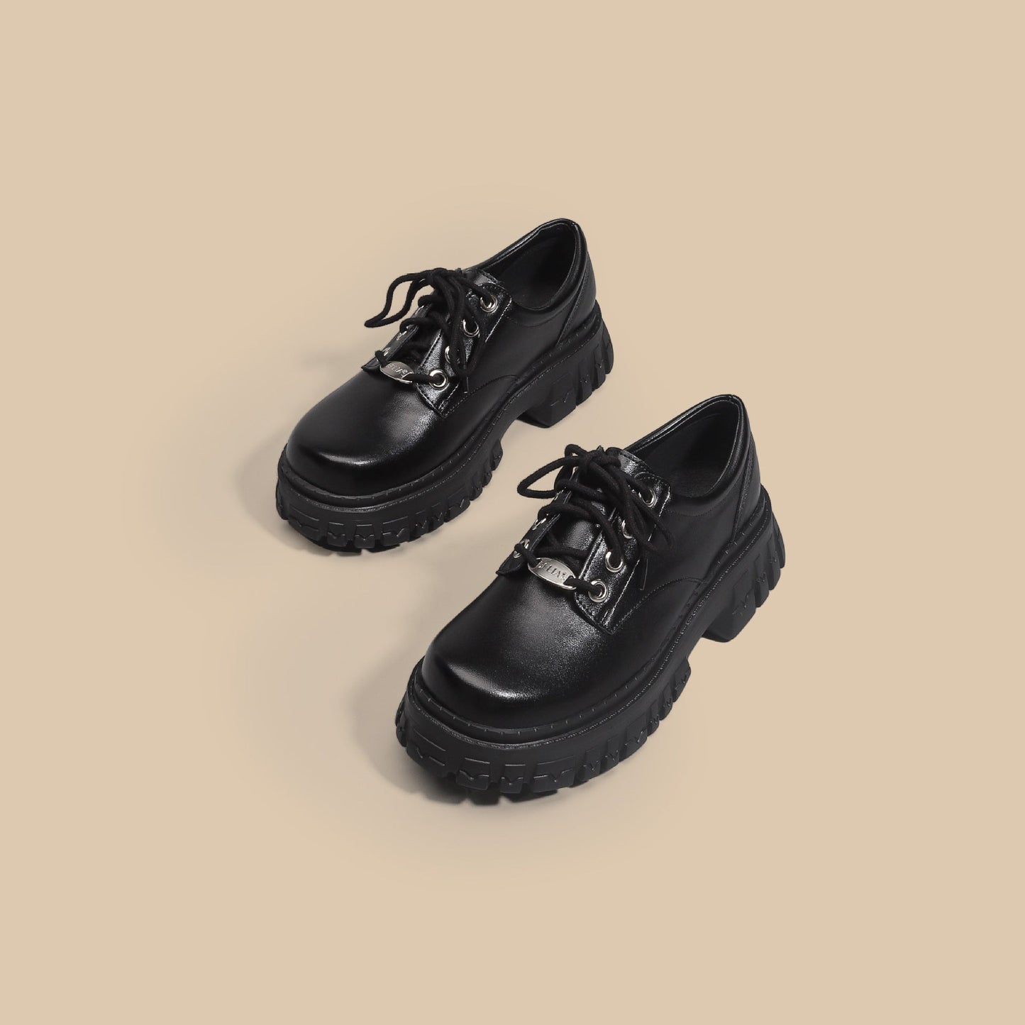 Ortho Welt Oxford Plateau-Schnürschuhe - Orthopedic Komfort