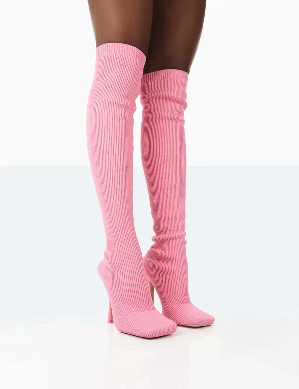 Ortho Welt Overknee Boots - Orthopedic Stretch Knit