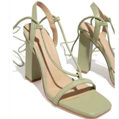 Ortho Welt Square Heel Sandals - Unique Elegance For Parties