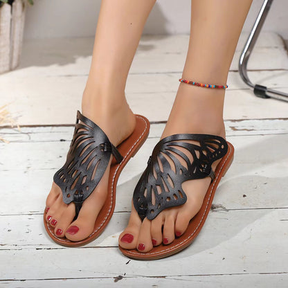 Ortho Welt Vintage Summer Sandals With Butterfly Wings - Unique And Lightweight