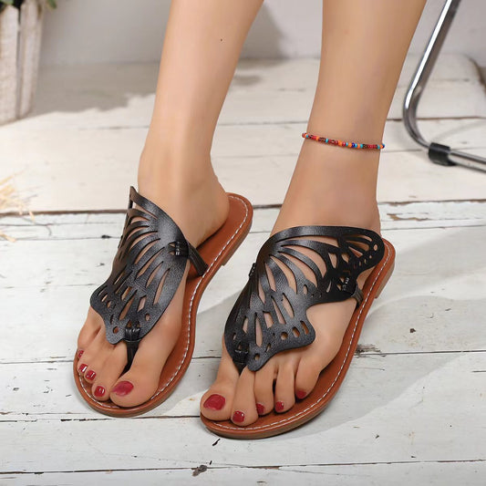 Ortho Welt Vintage Summer Sandals With Butterfly Wings - Unique And Lightweight