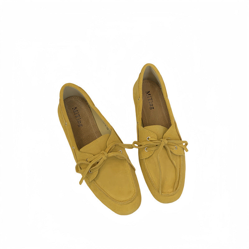 Ortho Welt Retro Low-Top Shoes With Round Toe - Unique Style