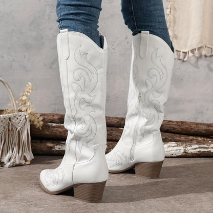 Ortho Welt Denim Boots - Orthopedic Embroidered Comfort