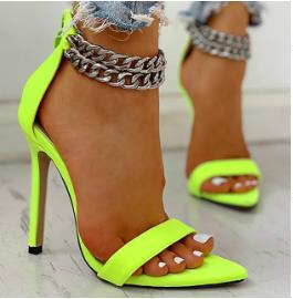 Ortho Welt Plus Size Stiletto Heel Sandals