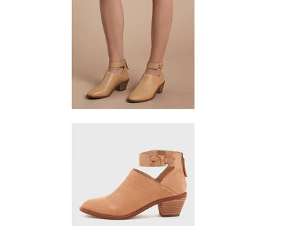 Ortho Welt Boots - Orthopedic Ankle Strap Block Heel