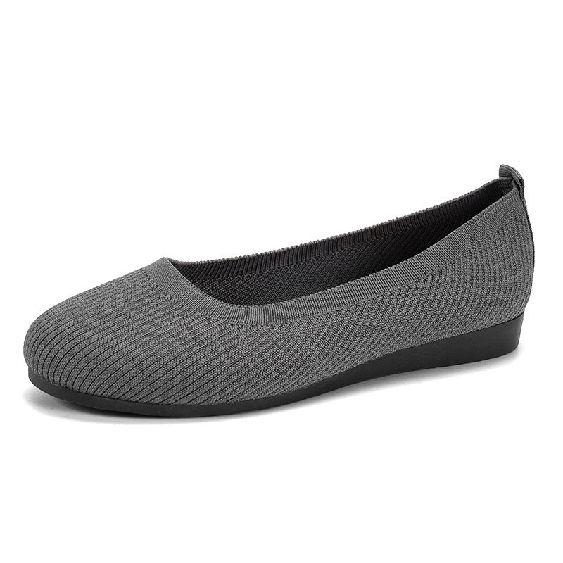 Ortho Welt Comfortable Flat Shoes In Knitted Mesh
