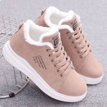 Ortho Welt Thick-Soled Velvet Sneakers - Comfort And Unique Style