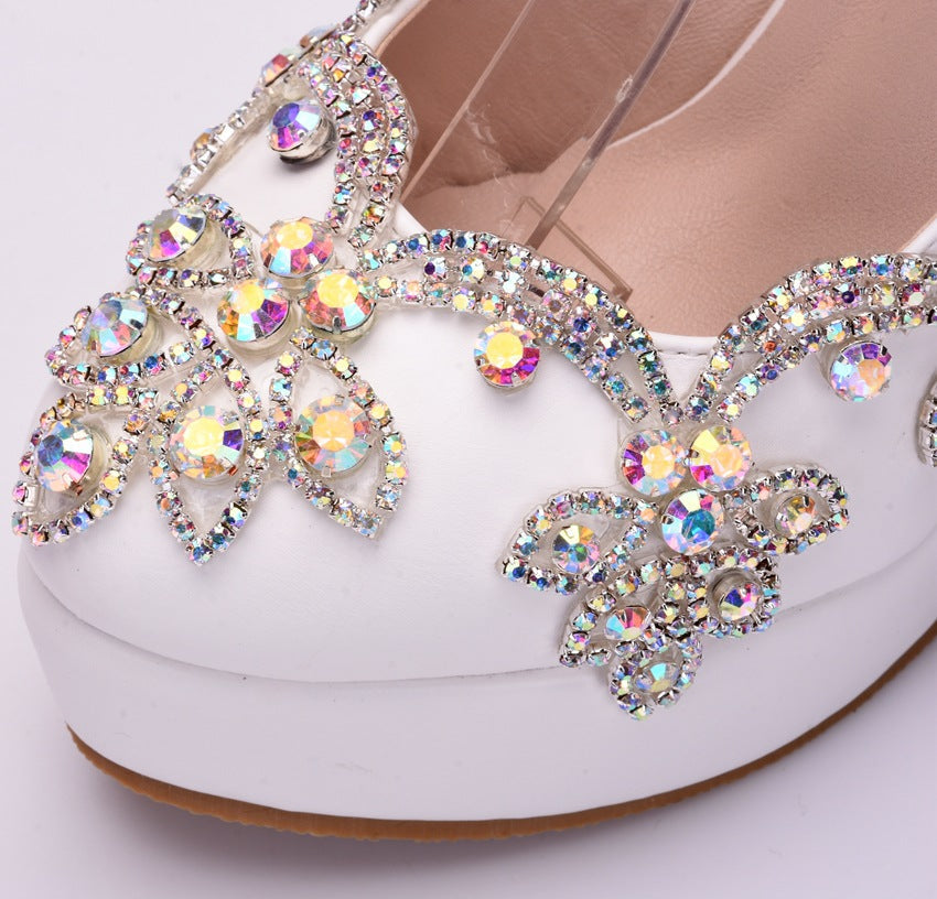 Ortho Welt Rhinestone High Heel Shoes