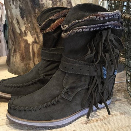 Ortho Welt Tassel Ankle Boots - Orthopedic Leather Comfort