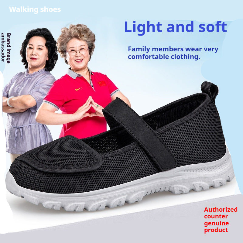 Ortho Welt Granny Wide-Toe Mesh Shoes For Summer