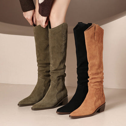 Ortho Welt Slouch Suede Boots - Orthopedic Comfort