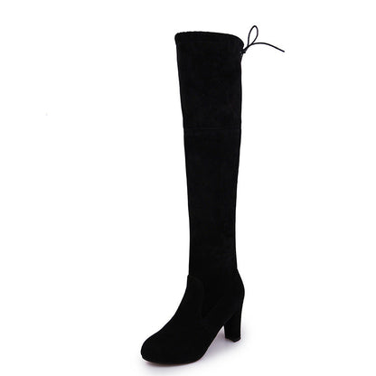 Ortho Welt Overknee Boots - High Block Heel, Orthopedic