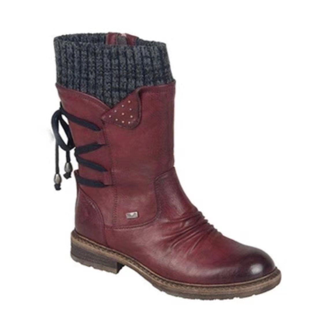 Ortho Welt Orthopedic Suede Winter Boots - Knit Cuff