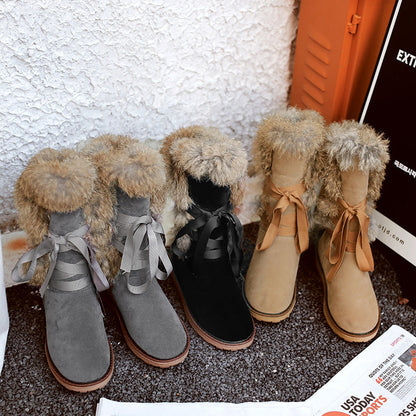 Ortho Welt Winter Boots - Suede, Fur Trim, Orthopedic Comfort