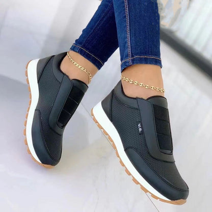 Ortho Welt Flat Sneakers With Unique Elastic Design
